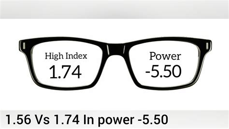 1.61 vs 1.67 high index.